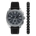 Pasal FS6145SET (Machine) Machine Chronograph Bracelet Set Men's Polyurethane Watch