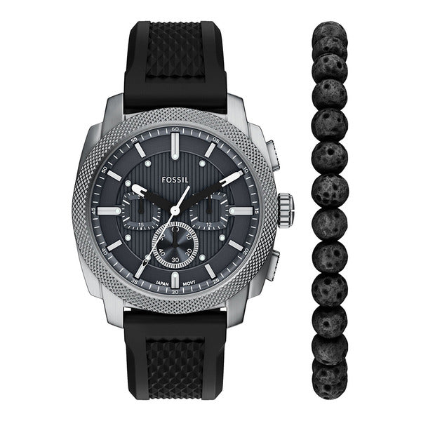 Pasal FS6145SET (Machine) Machine Chronograph Bracelet Set Men's Polyurethane Watch