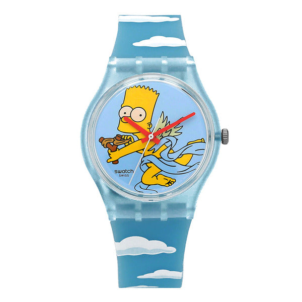 Swatch SO28Z115 THE SIMPSONS ANGEL BARTPUthaneclipsebracelet