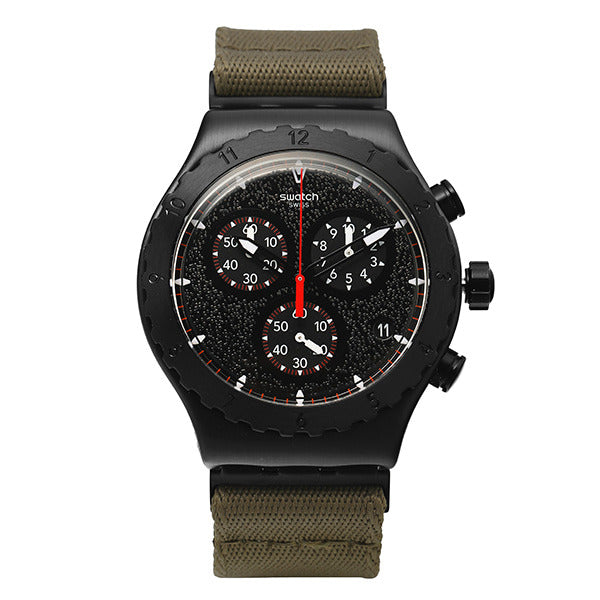 Swatch YVB416 Power of Nature by the Bonfire Men's NATO Watch