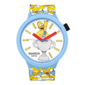 Swatch SB05Z100 THE SIMPSONS BEST DAD EVER PU Rubber Watch