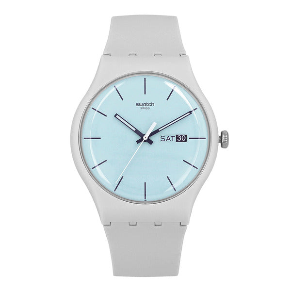 Swatch SO29M702 Essentials Blueberry Sky Public Polyurethane Watch