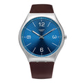 Swatch SS07S101 Skin Irony Skinwind Men's Leather Watch