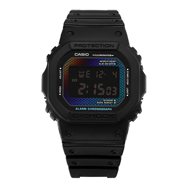 Zissi DW-5600RW-1DR (DW-5600RW-1) 5600 Series Digital Square Sports Military Rainbow Men's Urethane 