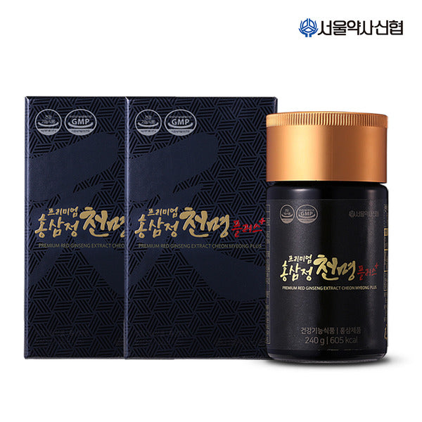 Seoul Pharmacist Credit Union Premium Red Ginseng Extract Cheonmyeong Plus Concentrate 240g 2 bottle