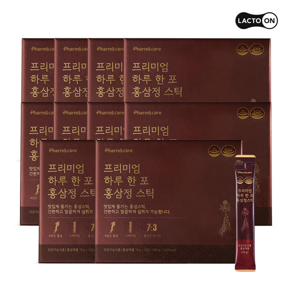 Ractoon Premium Seoul Pharmacy Credit Union Daily Red Ginseng Stick 10 Sets
