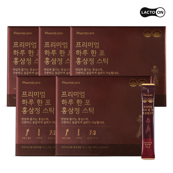 Lactoon Seoul Pharmacists Premium Red Ginseng Extract Sticks 5 Sets