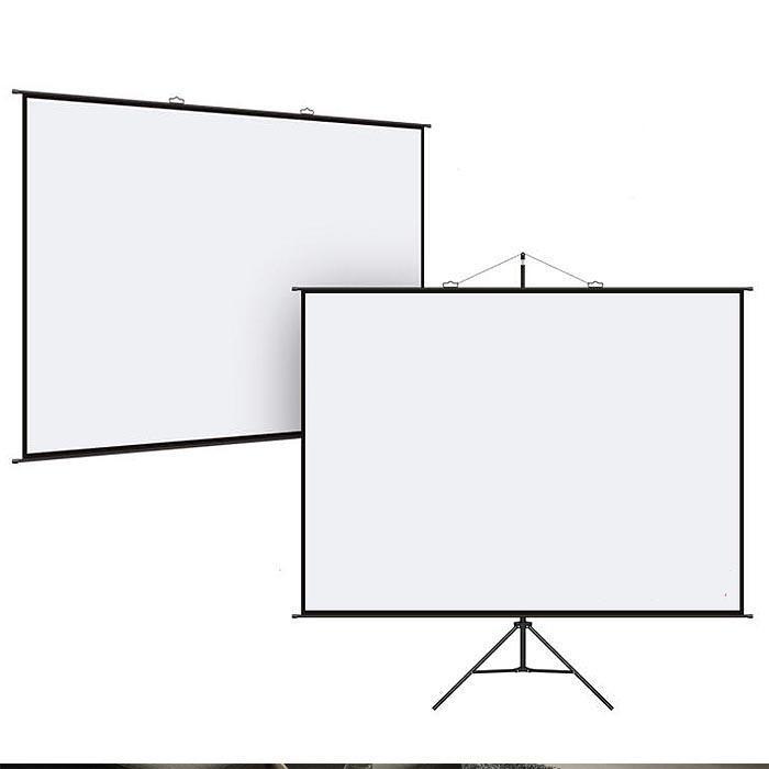 Luckytoday Coms Projector Roller Screen 120-inch 4:3 Ratio Large Household