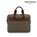 Oma Sharif Khaki Business Document Bag OS713M