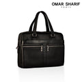 Omasarif Natural Cow Leather Men's Business Briefcase Document Bag OS7011M