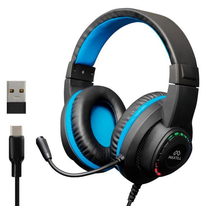 Blue Sole MaxSteel Headset 7.1 Type-C Wired Surround Gaming Headset HC10 (USB Adapter)