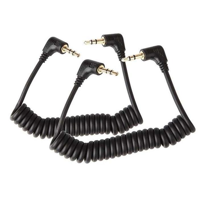 Saramonic TRS output jack 3.5mm cable with coil 2-pack SR-CS350