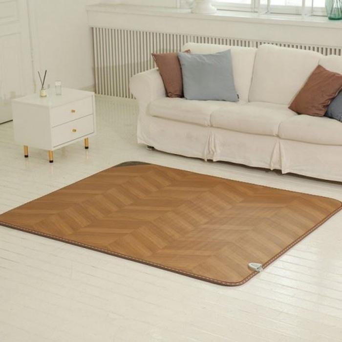 EcoPartner Warm Electric Wood Heater Special Large Mat Hospital Grade Living Room Rug (37693699)