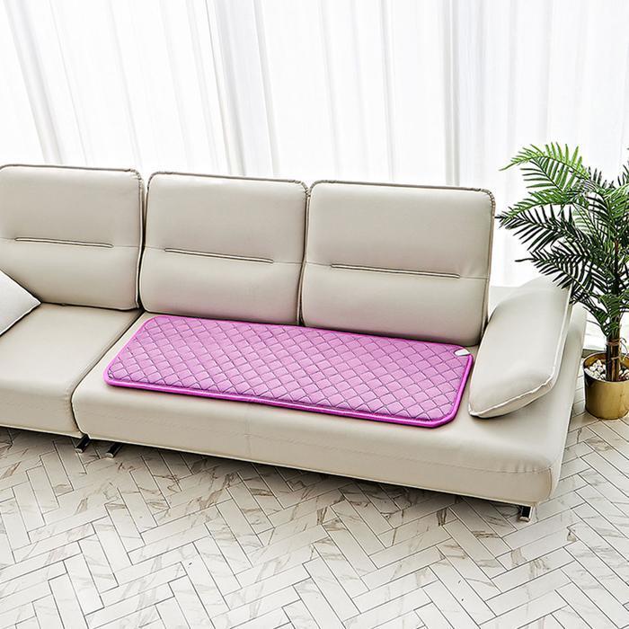 S A H C Velour Electric Cushion (140x50cm) 3-Person Winter Heating Electric Mat (43255598)