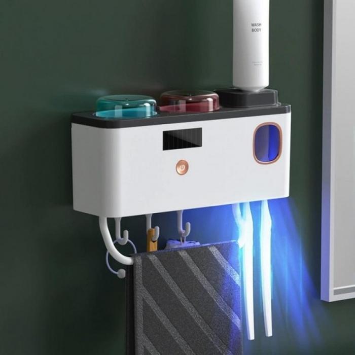 OfficeLink toothbrush sanitizer set UVC solar charging wireless all-in-one toothbrush cup UV toothbr
