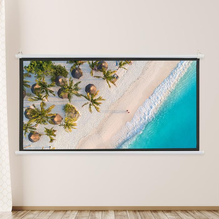 OurLiving ceiling-mounted home projector screen (60 inches) (white)