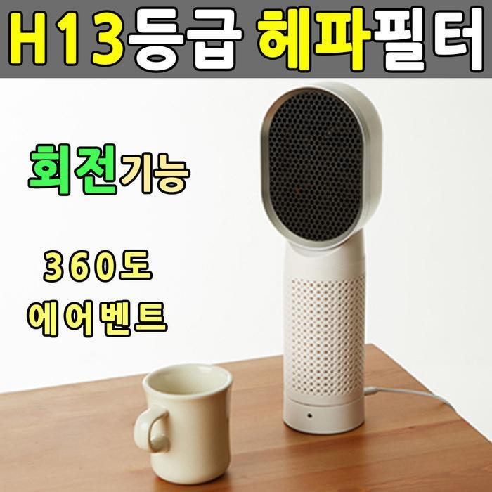 Deveshop H13 HEPA Filter Air Purifier Rotating Mini Air Purifier (8489008)