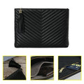 Bongseu Satin Volume Pattern Ornament Calfskin Clutch Bag Women Handbag