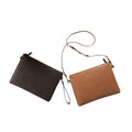 Bongseu Plaid Cow Leather Clutch Crossbody Shoulder Women's Bag