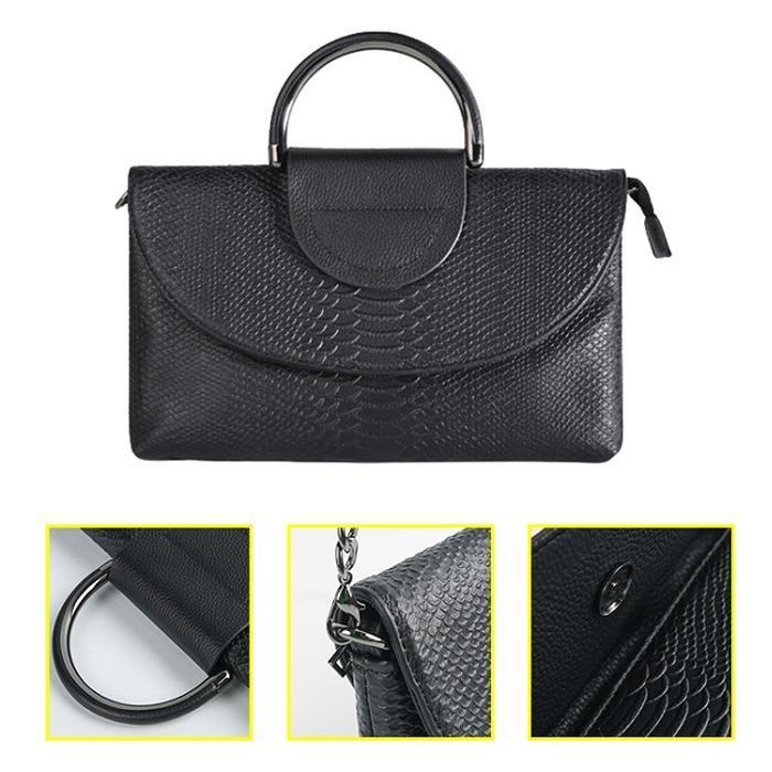 Bongsse Leather Tote Clutch Bag Women Handbag Shoulder Bag Crossbody Bag