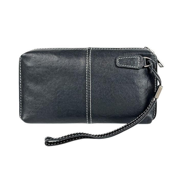 Bongssu Leather Stitch Mini Clutch Bag Unisex Daily Handbag (28432985)