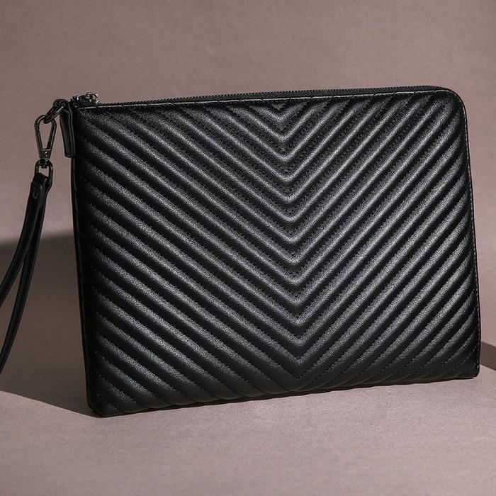 On Place Onnafit FC9801 Leather Clutch Bag