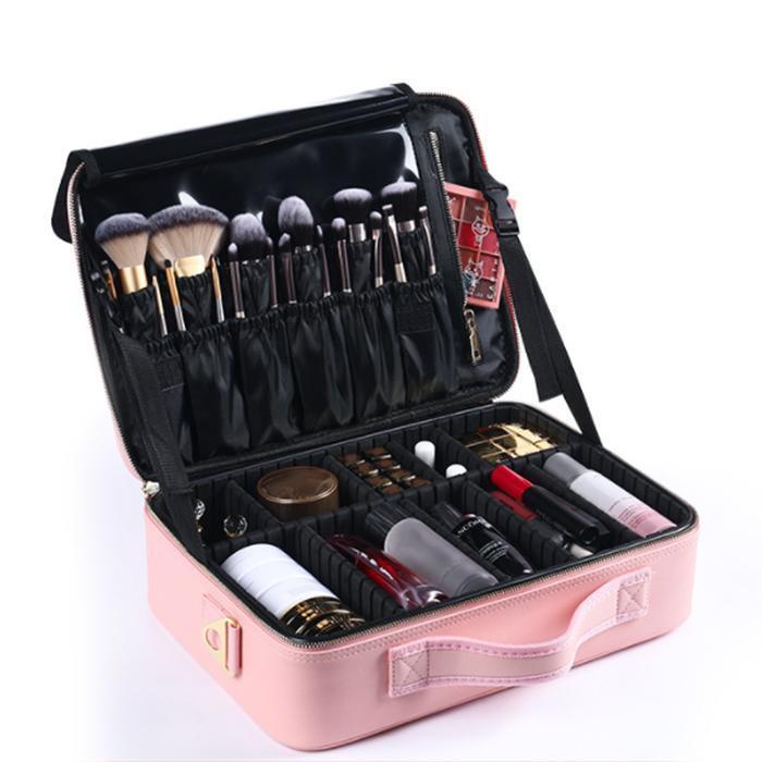 Tri Probeauty Vanity Makeup Bag Leather Beauty Box (15004016)