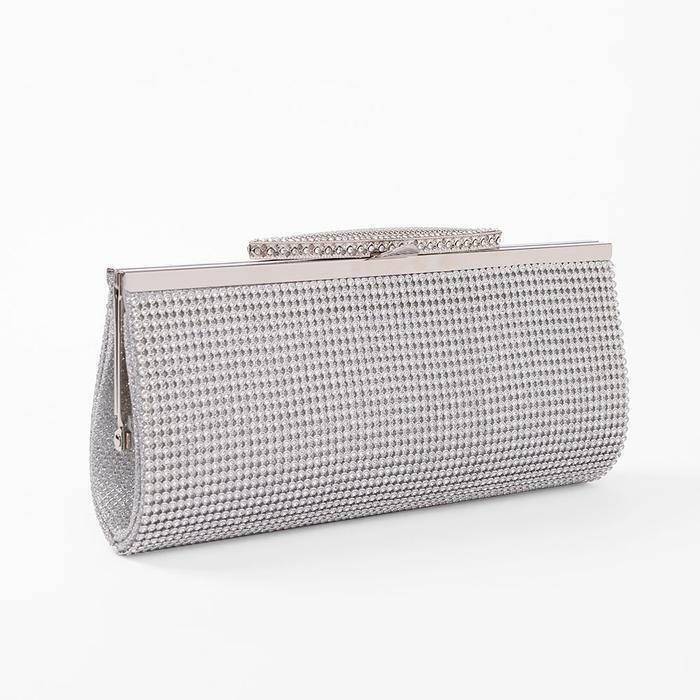 MobileTS Haydn Luxury Clutch Bag (Silver) for Wedding Party DT1284210 (33509776)