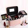 MobileTS Corduroy 3-Tier Makeup Bag Portable Cosmetics Holder DT1298725 (33509925)