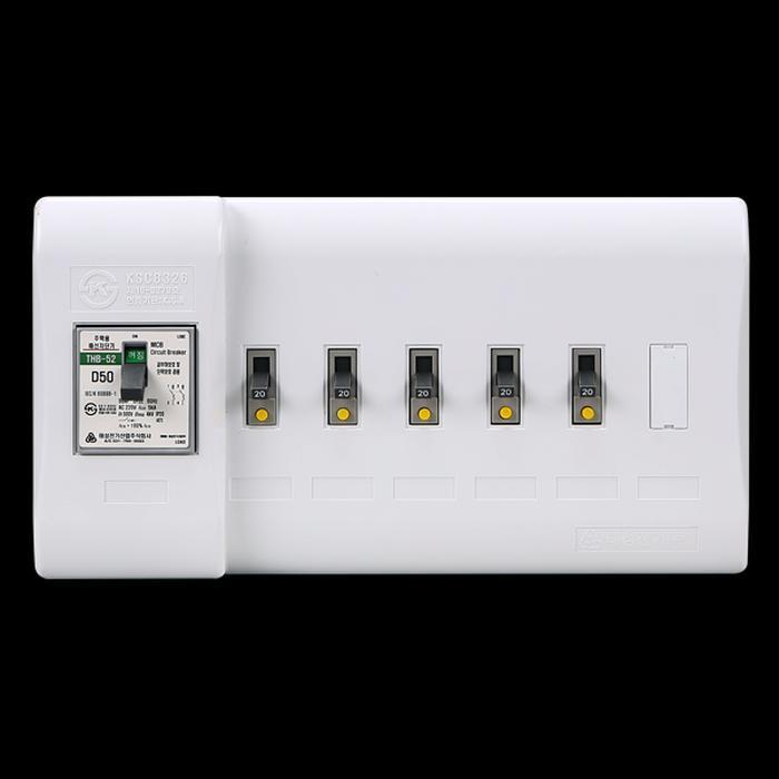 DMC Residential Distribution Board 50A 5-Pole 2.5KA Trip Unit Built-in (14324192)