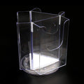 WholesaleWiz Acrylic Holder Rotating 3-Sided Catalog Insert Double Sided Menu Stand Z1060 (28518812)