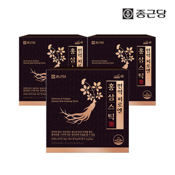 Jonggeundang Immune Fatigue Enhancing Ginseng Stick 3 boxes 150 sticks