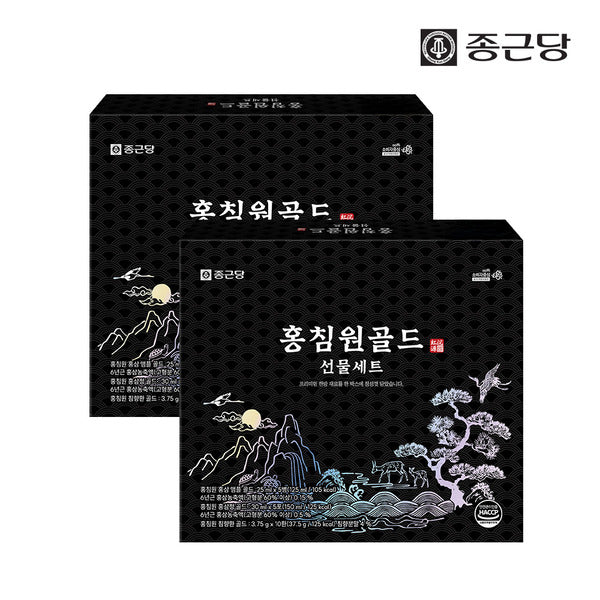 Jonggeundang Hongchimwon Red Ginseng Stick Ampoule Chimhyang Hwan Gold Gift Set 2 boxes