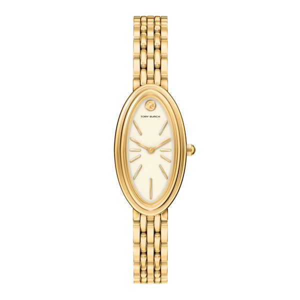 Official Tory Burch TBW6044 The Oval Oval Women's Metal Watch