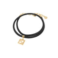 Pendi 8AL293 AH9W F0A1F Forever FF Logo Leather Bracelet