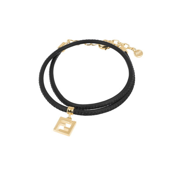 Pendi 8AL293 AH9W F0A1F Forever FF Logo Leather Bracelet
