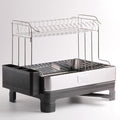 BareonShopping sink drain dishes stainless steel dish rack 2-tier (10892554)