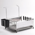 BaorongShopping kitchen sink drain dish rack stainless steel 1-tier (10892557)