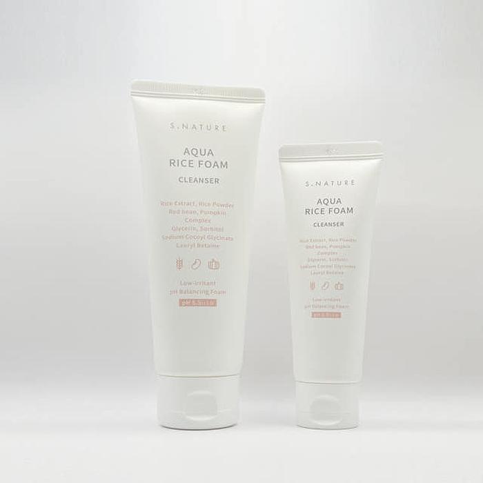 Large容量 SNESOURCE AQUA RICE Acidic Cleansing Foam 160ml x3 SET(SH) (46610372)