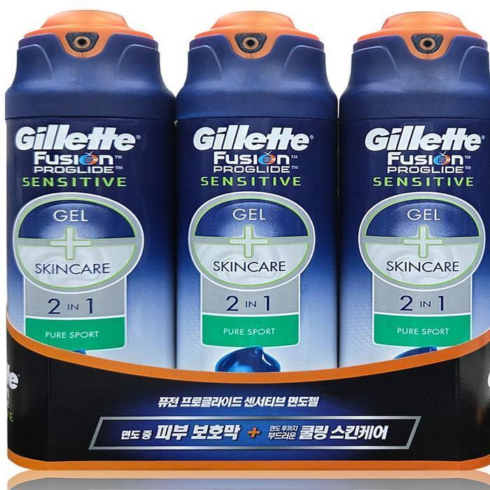 Gilette shaving gel cream 170g x3 Fusion Proglide Pure Sports 2in1 shaving foam x2 SET (SH)