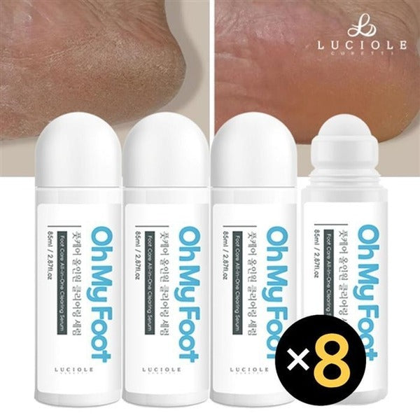 Katiealphashopping Lucyolle Omyfoot Foot Callus Serum 8 pieces Callus Softening Moisturizing Foot Se