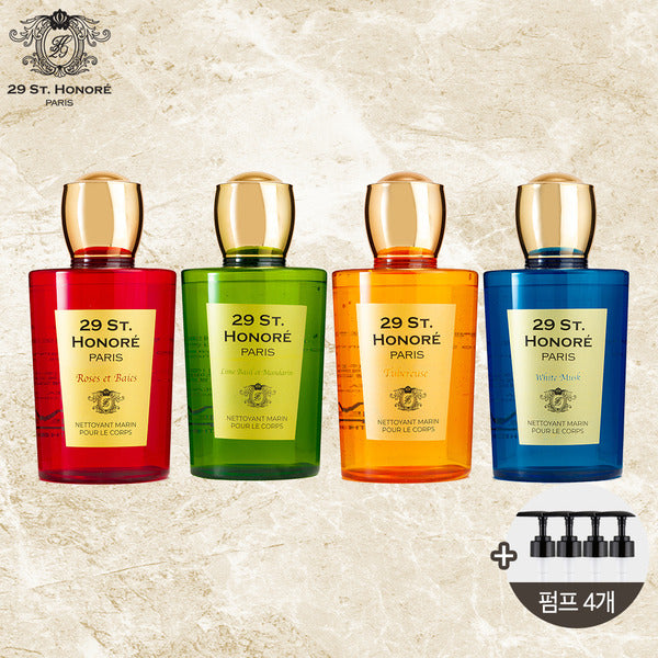 PungnephBornTonoire Perfume Body Wash Basic Composition (Wash 4 bottles)