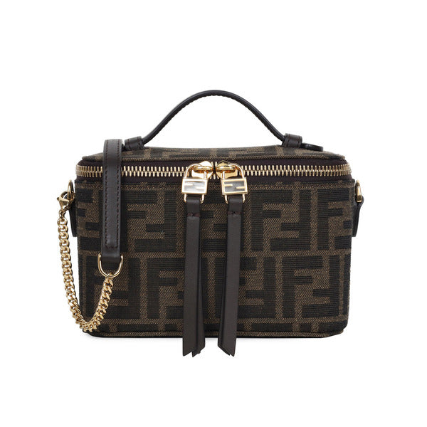 Fendi Brown Vanity Mini Bag 8BS108 AFPM F1GL7