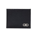 Ferragamo Double Gancini Two-tone Black Men's Wallet 66 A064 0685978