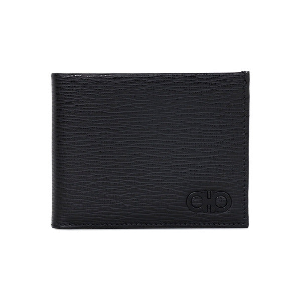 Ferragamo Double Ganccini Black Men's Wallet 66 A064 0733314