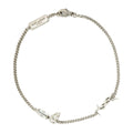 Longy Monogram Logo Silver Bracelet Y1526 8368