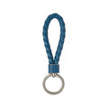 Bottega Veneta Intrecciato Blue Commutative Keychain 709727 VMAY1 4424