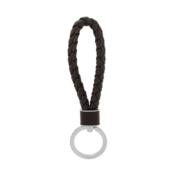 Bottega Veneta Intreccio Brown Shared Keyring 709727 VMAY1 2145