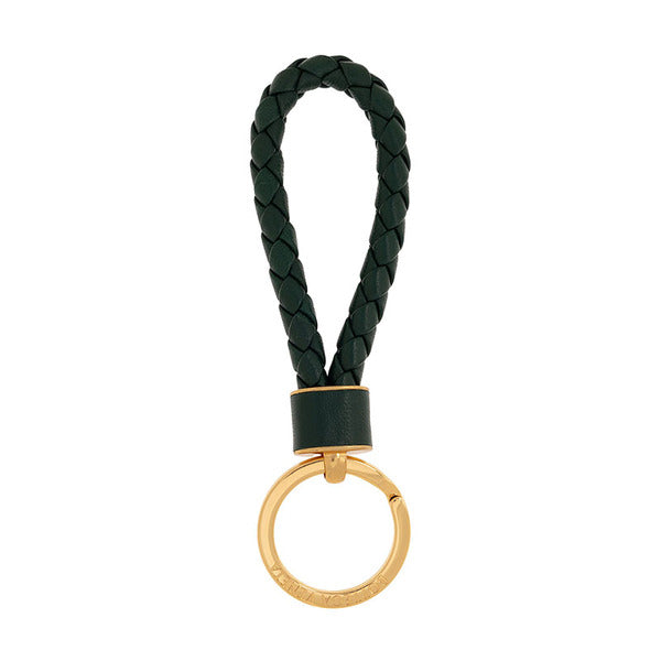 Bottega Veneta Intrecciato Darkgreen Unisex Keyring 651820 V0HW1 2588