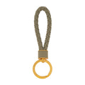 Bottega Veneta Intrecciato Travertine Shared Keyring 651820 V0HW1 2916